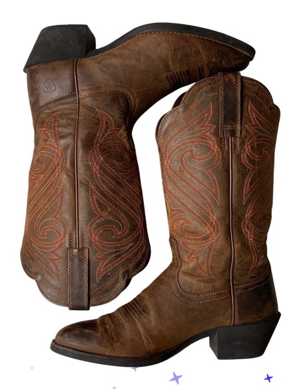 Ariat Womens Heritage R-Toe Western Cowboy Boots Size 6.5 B